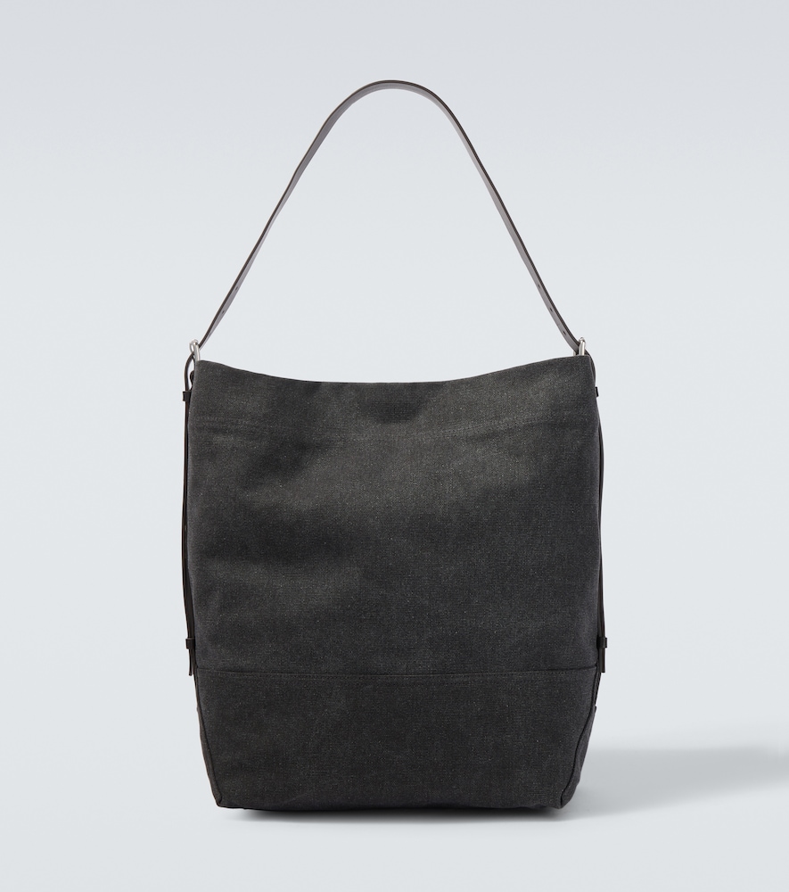 Lemaire Men's Black Belted Canvas Tote Bag - Mytheresa
