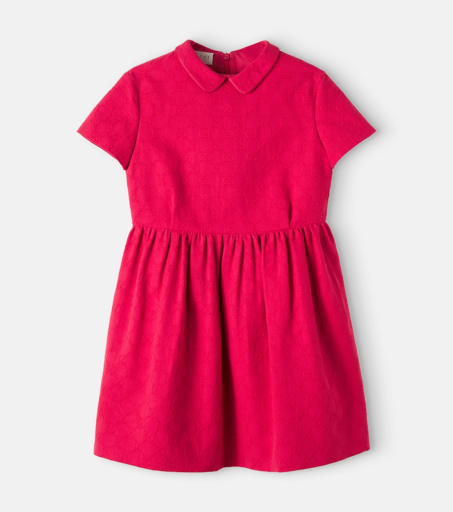 Abito GG in cotone jacquard