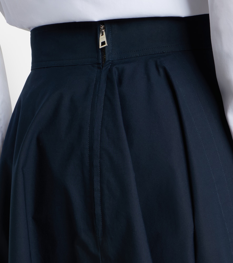  Givenchy Givenchy Asymmetric Cotton Poplin Maxi Skirt 