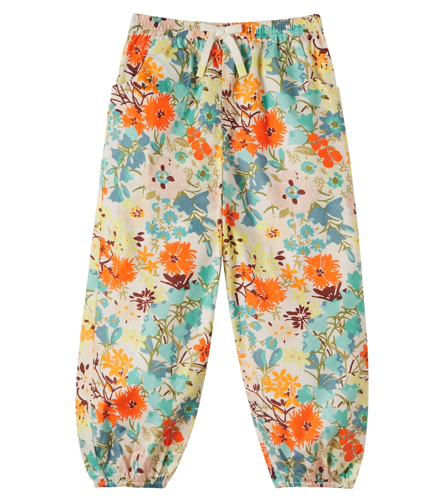 Pantaloni Solstice in cotone con stampa floreale