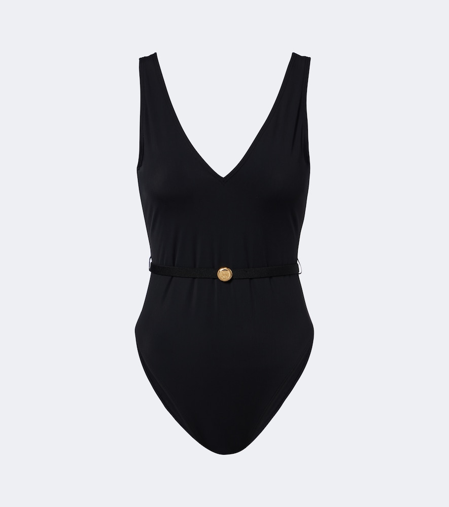 Tory Burch Double T belted swimsuit