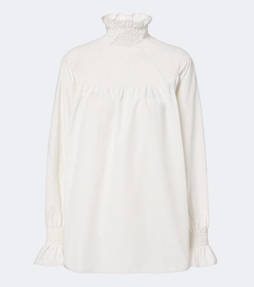 Blusa a collo alto