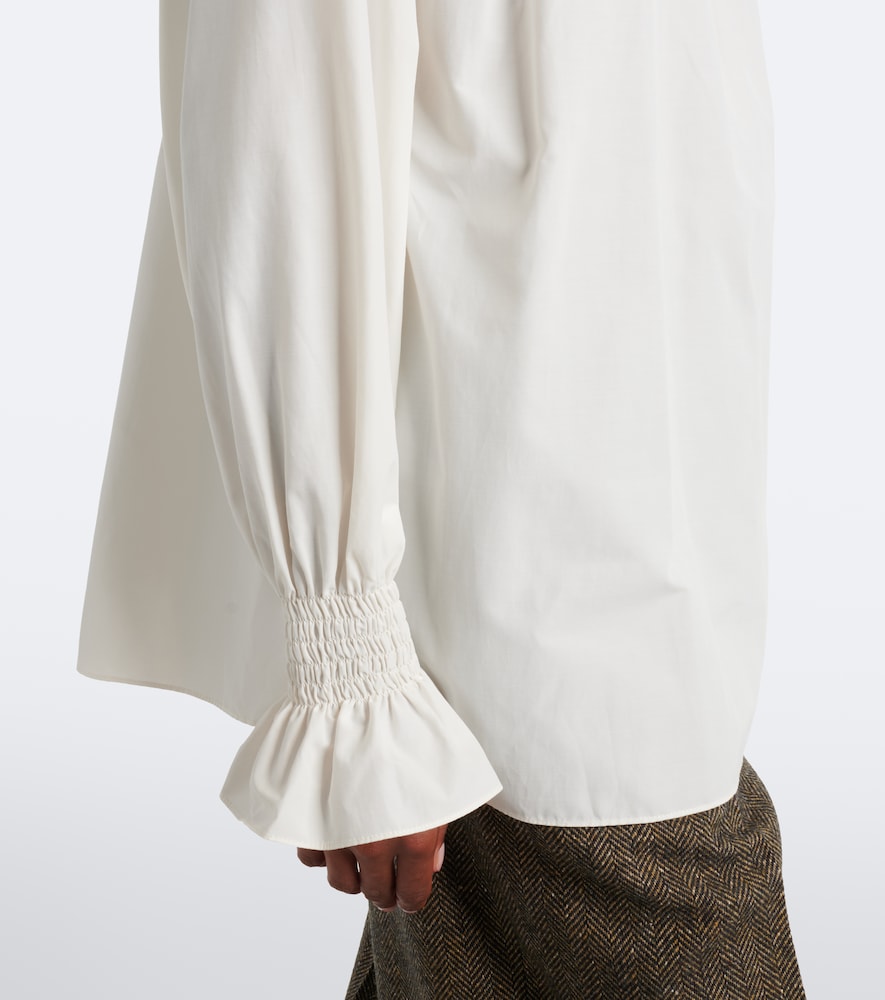 Collection Shirred High-Neck Blouse