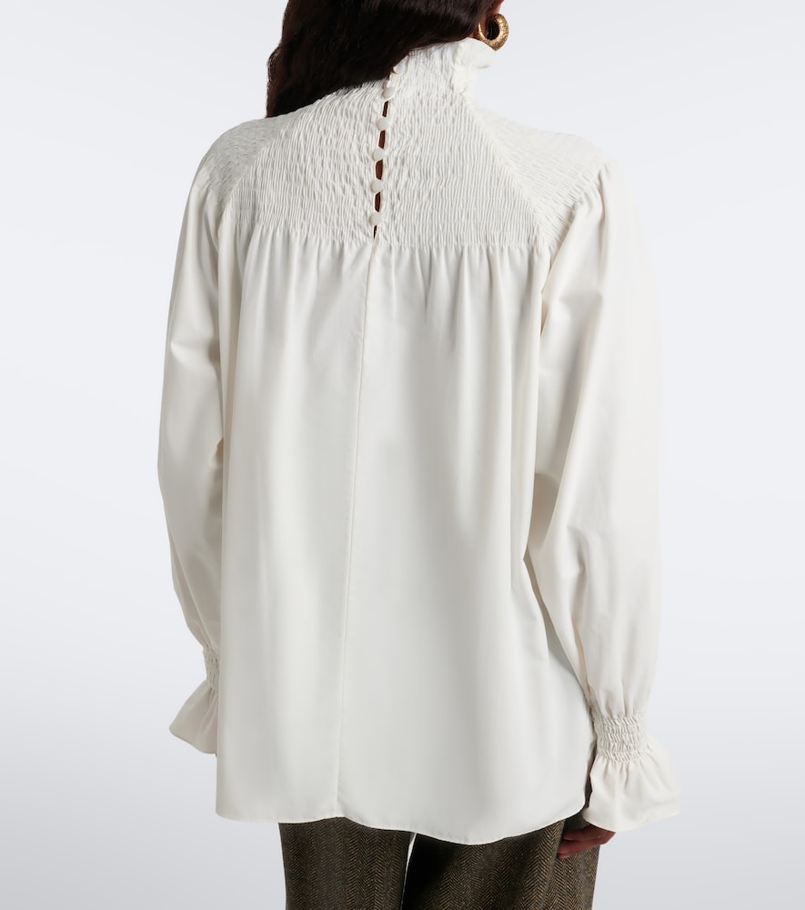 Collection Shirred High-Neck Blouse