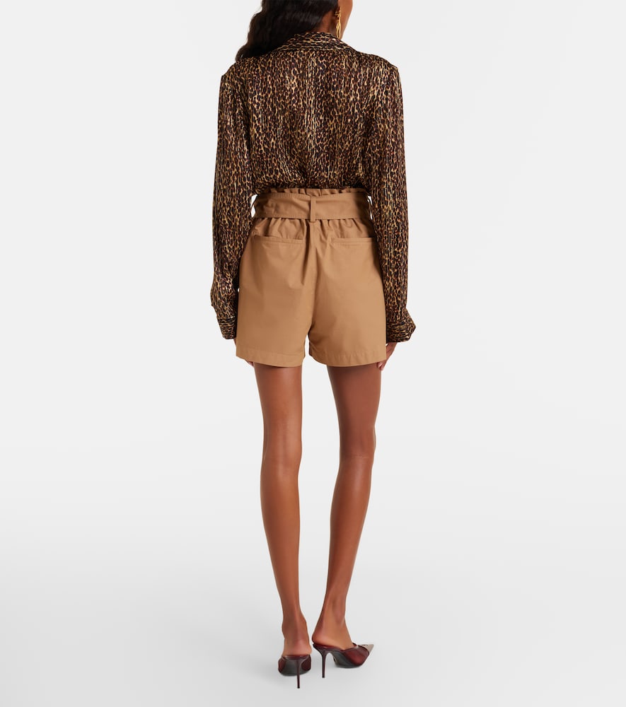  Saint Laurent Saint Laurent Belted Cotton Shorts 