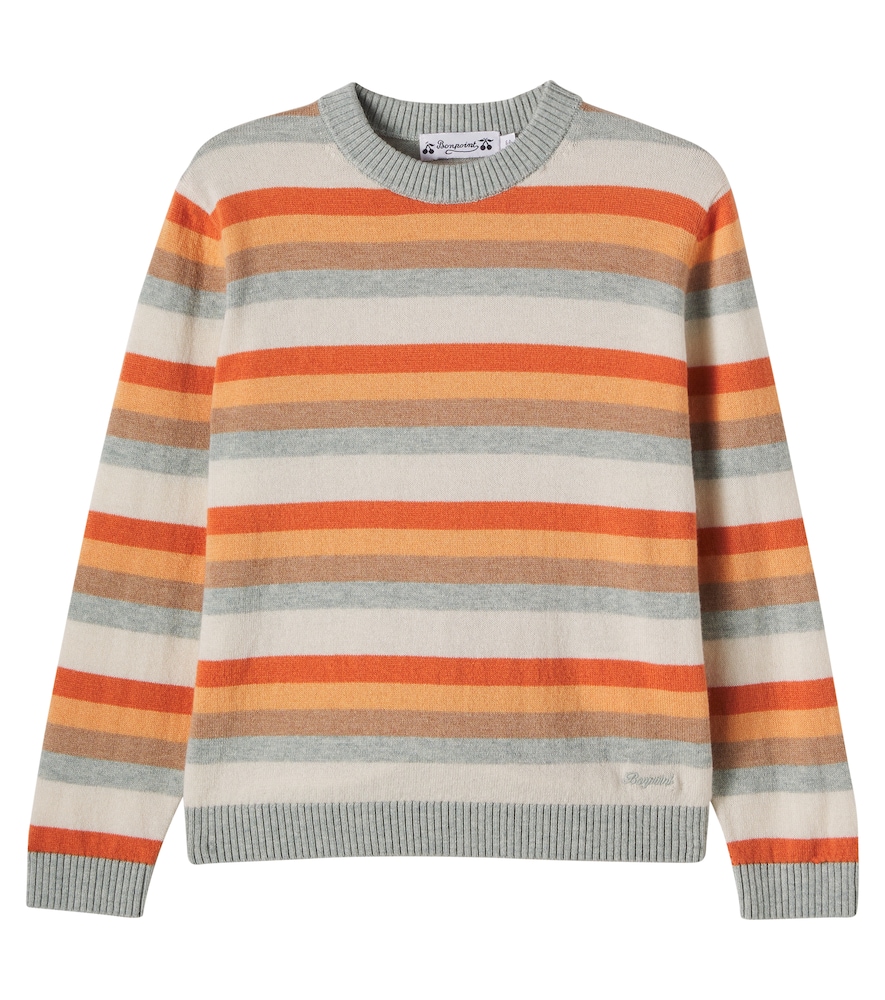 Bonpoint Multicoloured Margaux Wool And Cotton Sweater Y Size 8 - Mytheresa