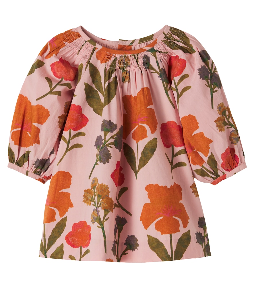 Bonpoint Pink Baby Muce Floral Cotton Dress M Size 6 - Mytheresa