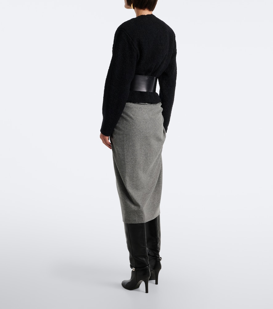 Jeldia Draped Flannel Midi