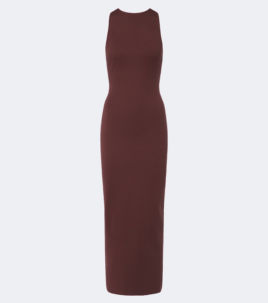 Verziertes Maxikleid Saba aus Strick