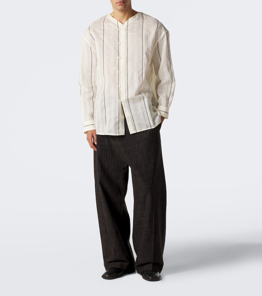 Venice Striped Cotton And Shirt