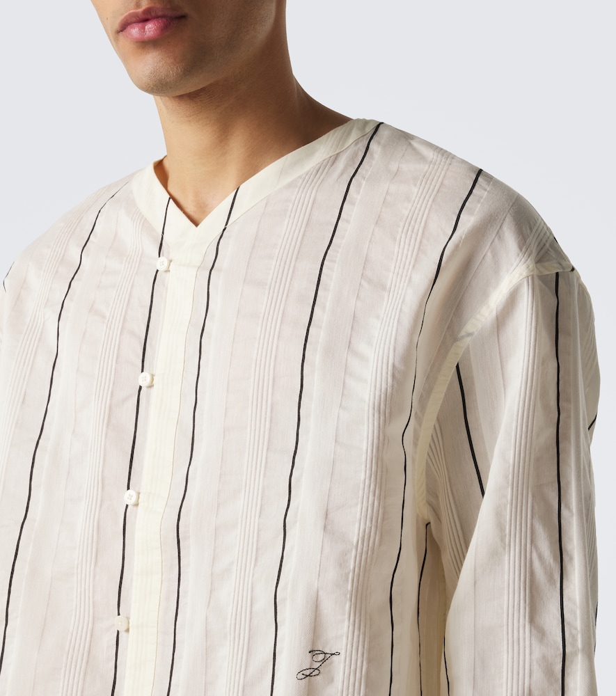 Venice Striped Cotton And Shirt