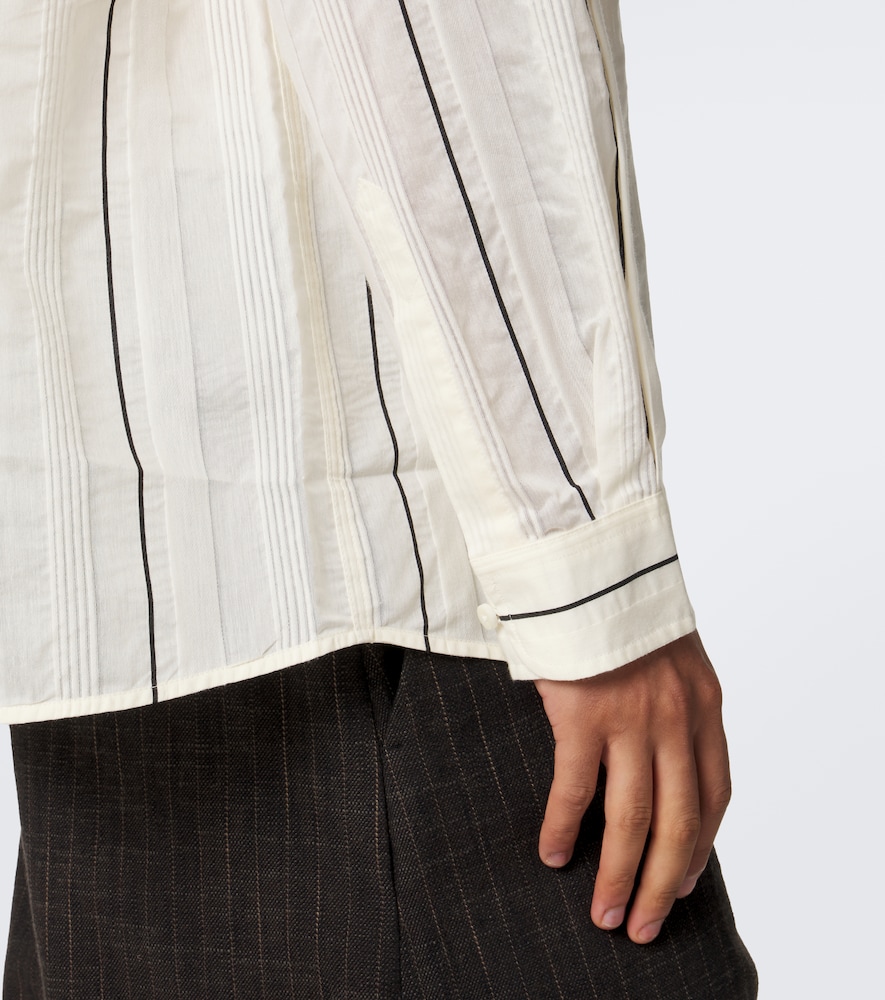 Venice Striped Cotton And Shirt