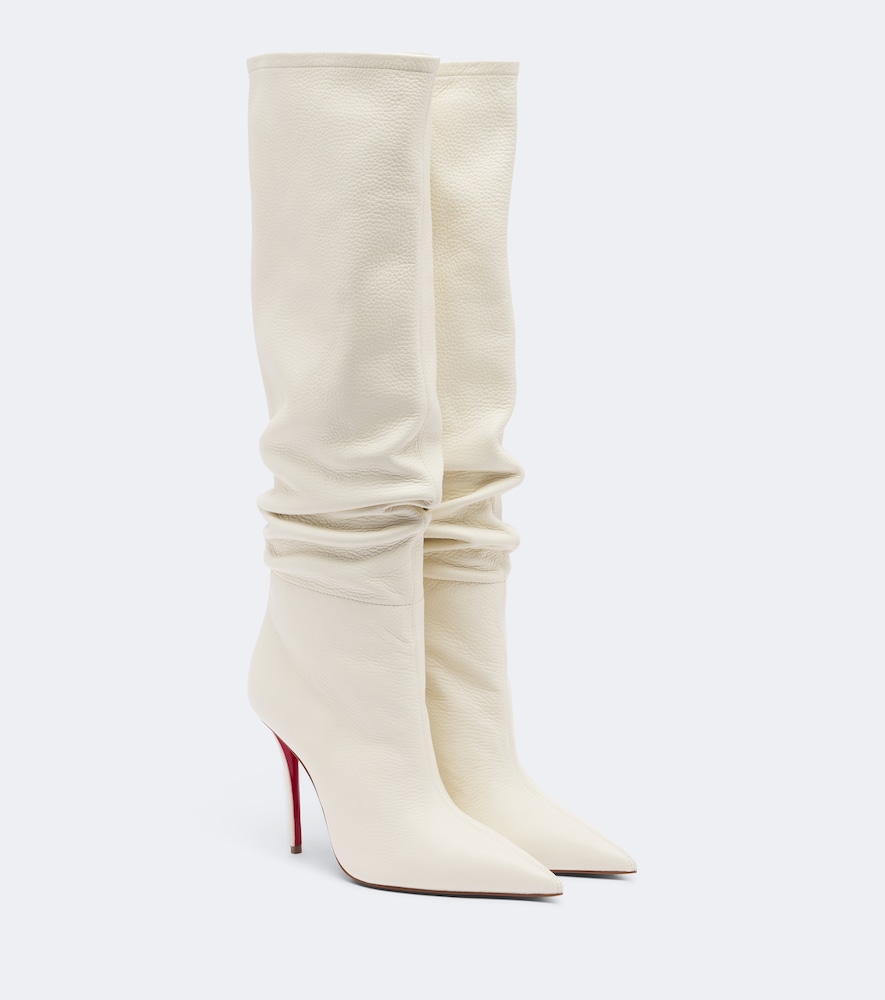 Kniehohe Stiefel Zependris aus Leder
