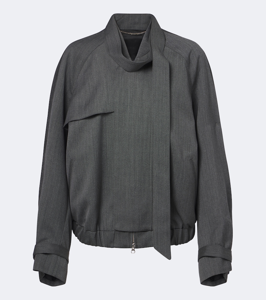 Virgin Wool Bomber Jacket