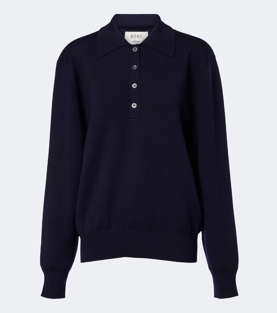 Róhe Pullover polo in lana