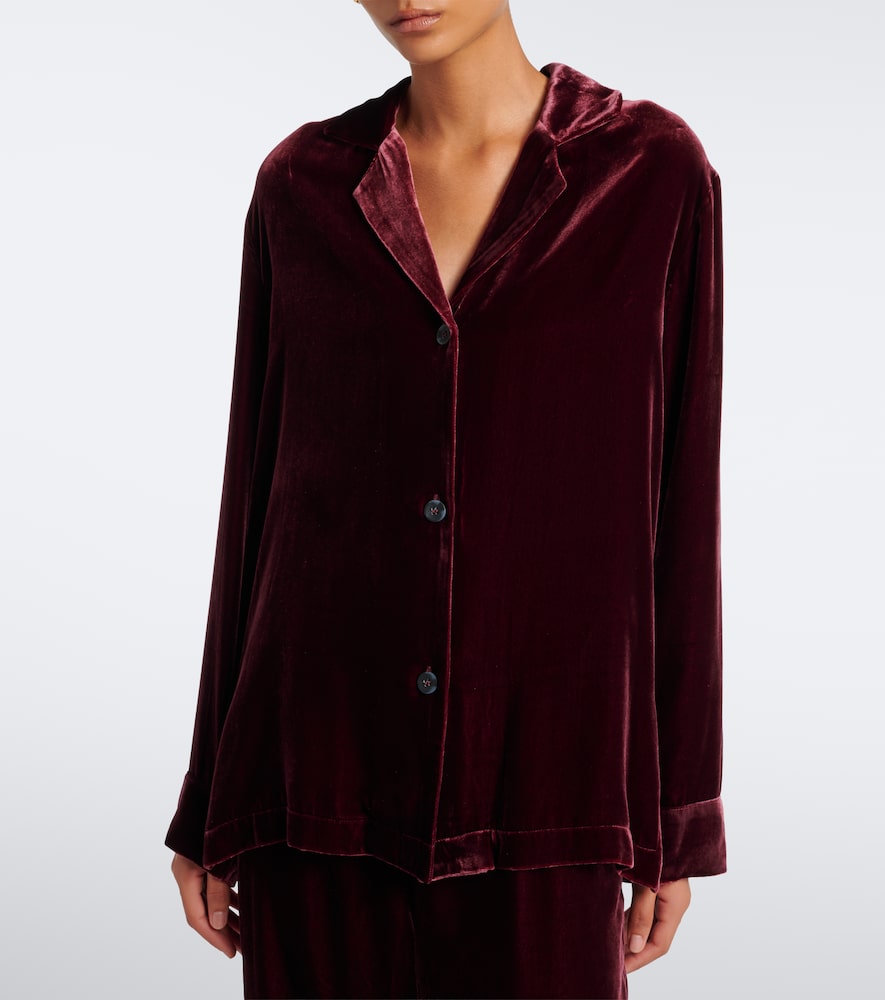 Calabasas Velvet Shirt