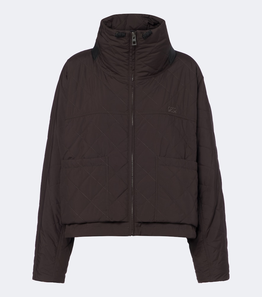 Giacca cropped Double L trapuntata