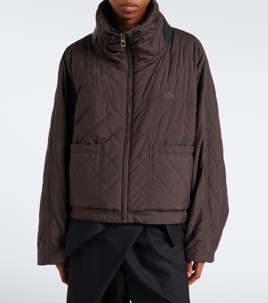 Double L Quilted Cropped Jacket