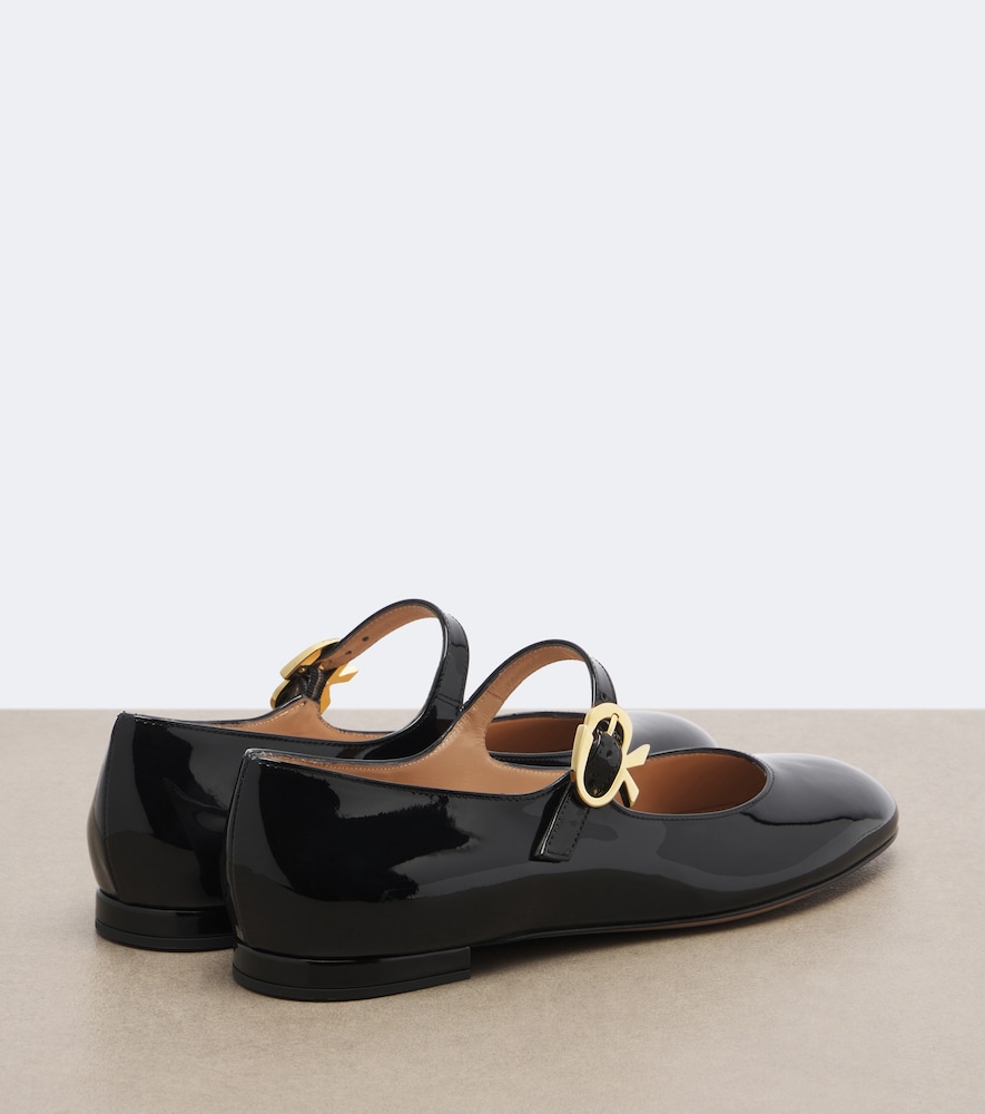 Mary Ribbon Patent Leather Mary Jane Flats