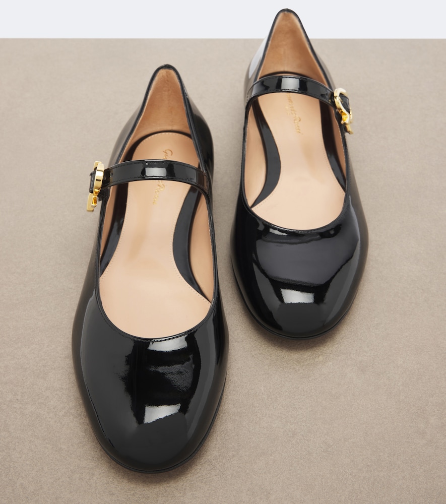 Mary Ribbon Patent Leather Mary Jane Flats