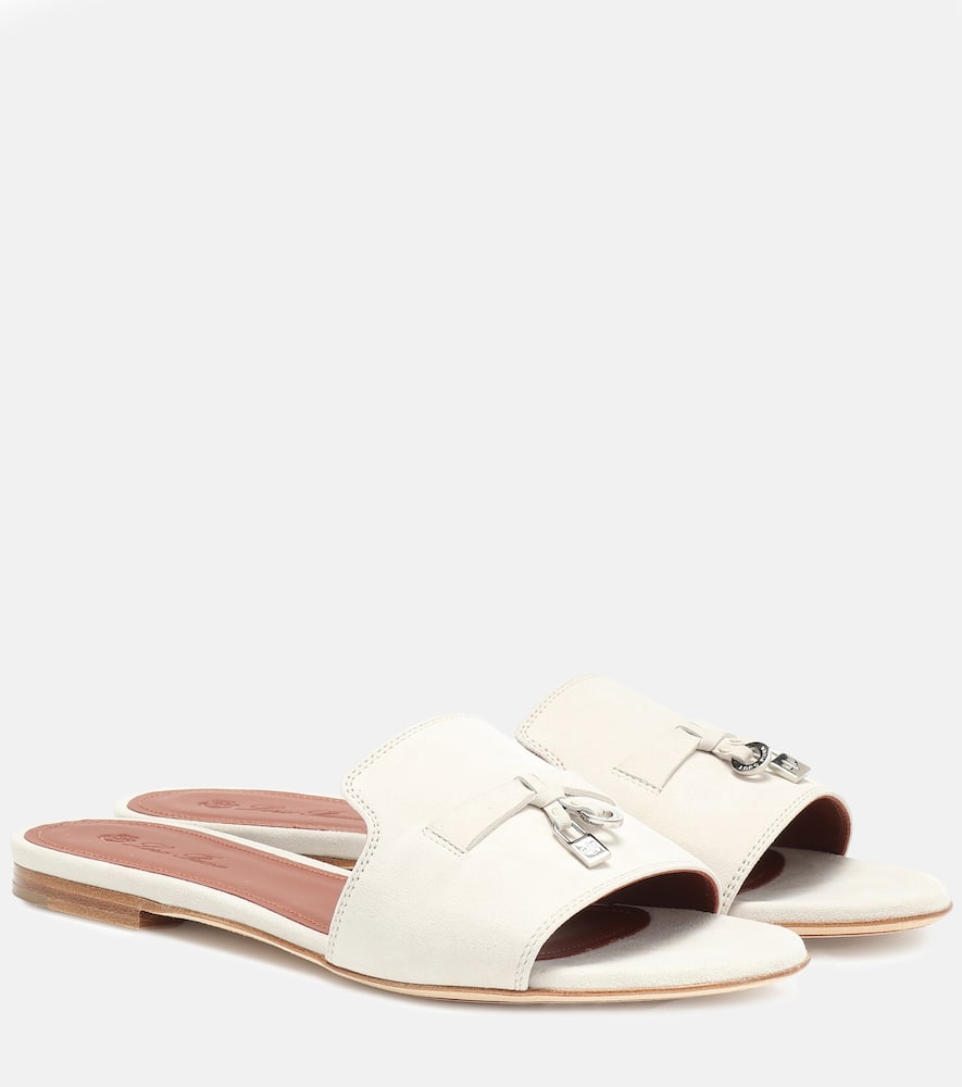 Summer Charms suede slides