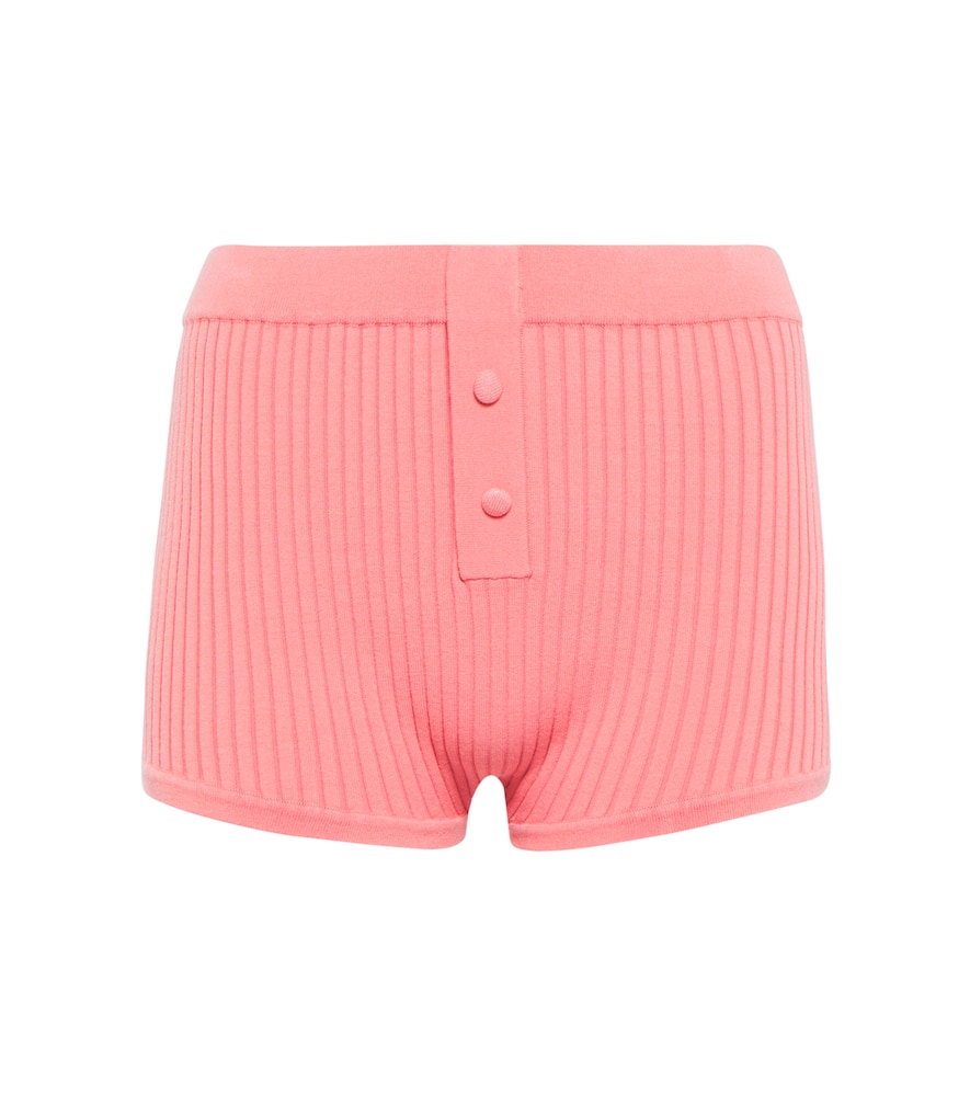 Live The Process Boy ribbed-knit shorts