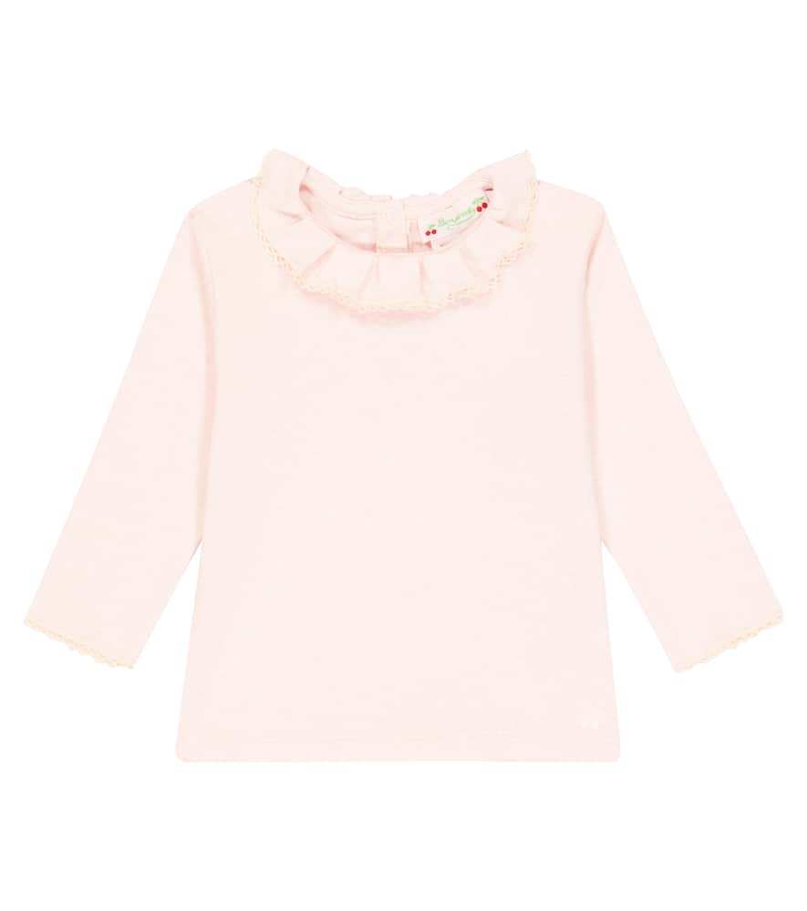 Bonpoint Baby Bella ruffled cotton jersey top
