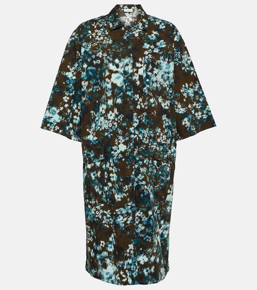 Dries Van Noten Dries Van Noten Floral cotton poplin shirt dress　Dries Van Noten フローラル コットン ポプリン シャツ ドレス