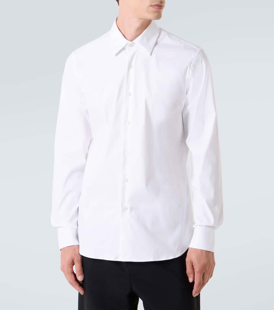 Prada Hemd Aus Popeline In White