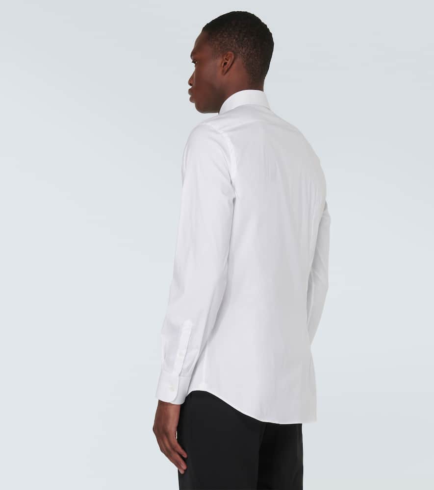 Prada Hemd Aus Popeline In White