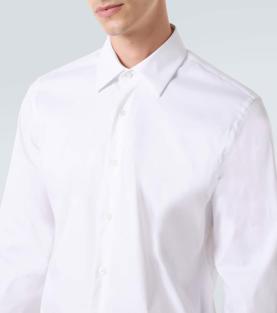 Prada Hemd Aus Popeline In White