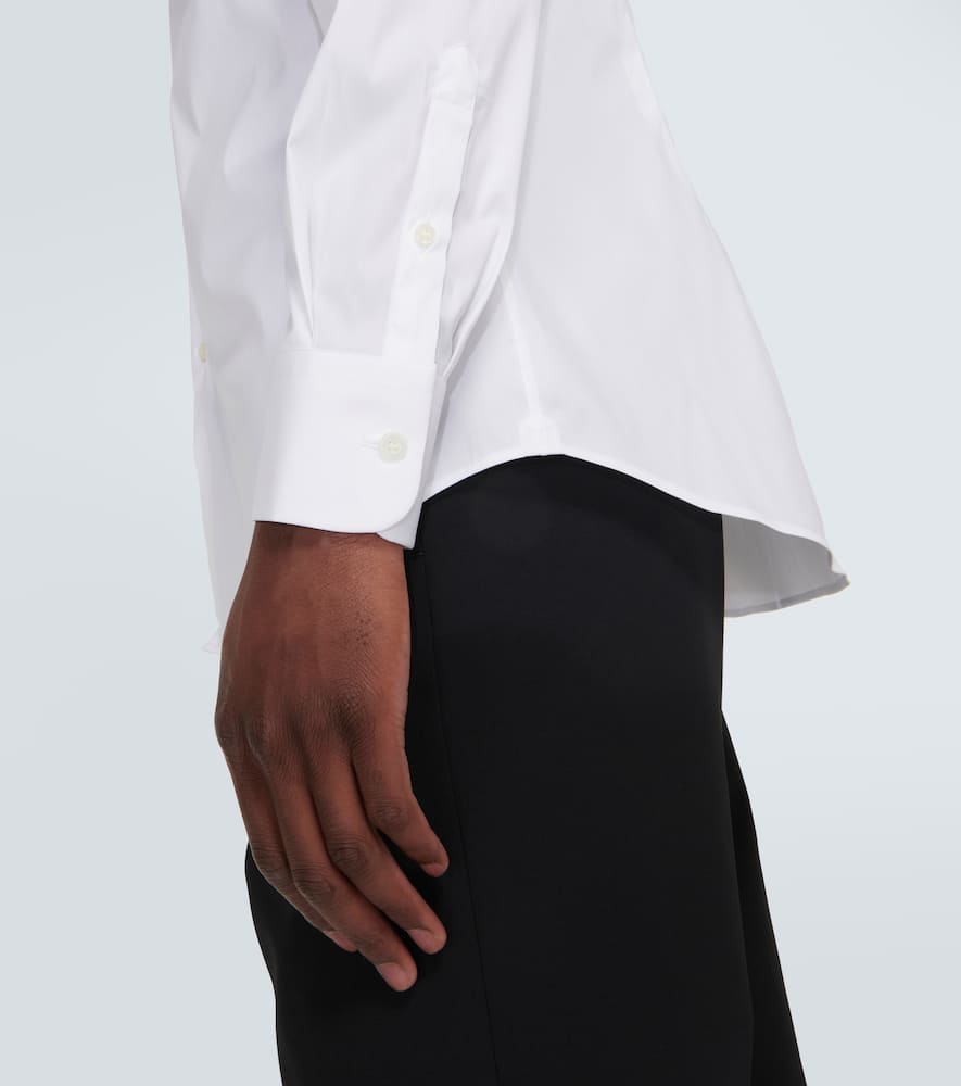 Prada Hemd Aus Popeline In White