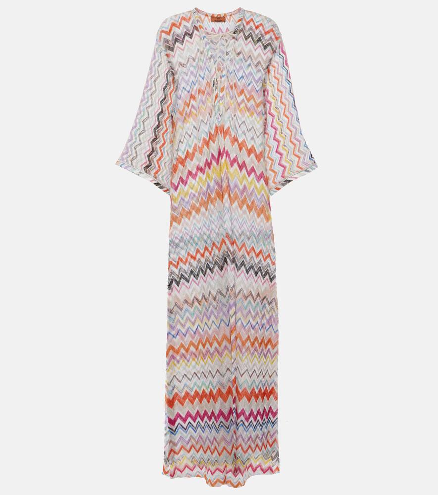 Missoni Zig Zag lamé beach cover-up
