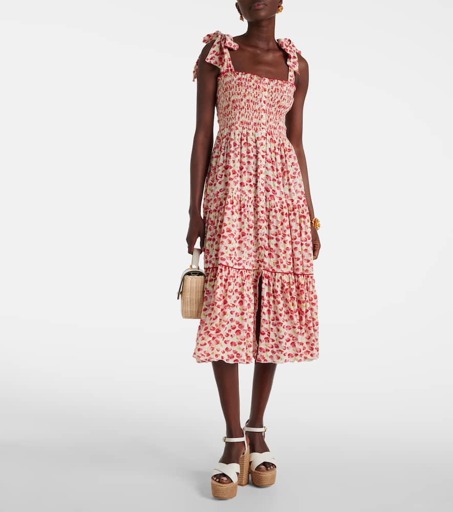 Poupette St Barth Long Dress Triny In Pink