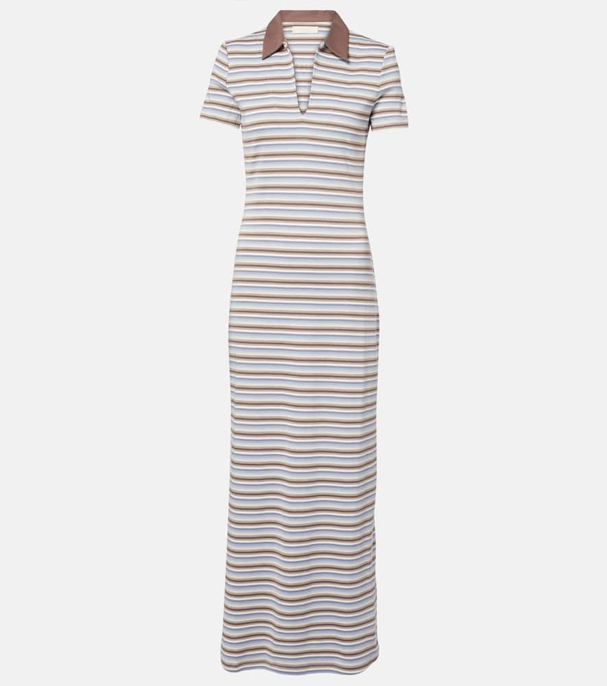 Tiesse striped cotton maxi dress
