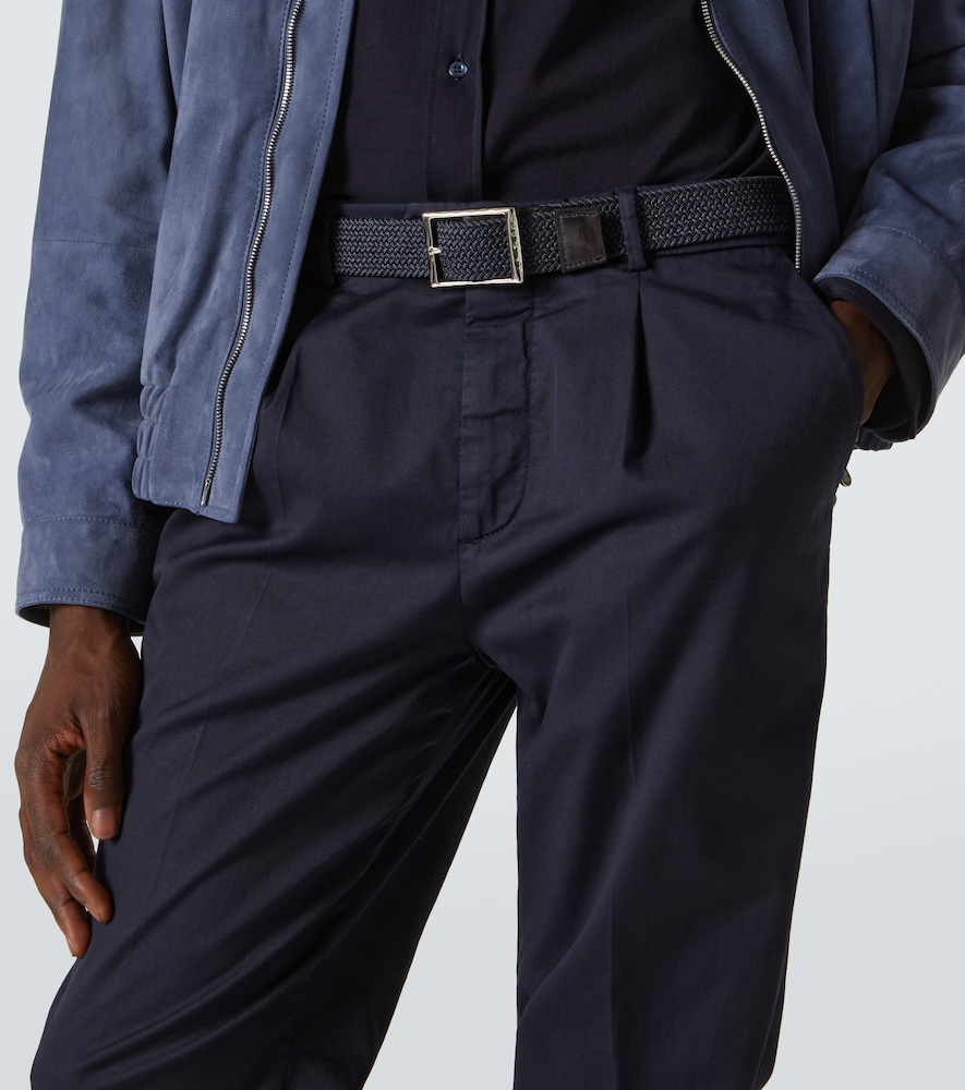  Berluti Berluti Leather-trimmed Belt 