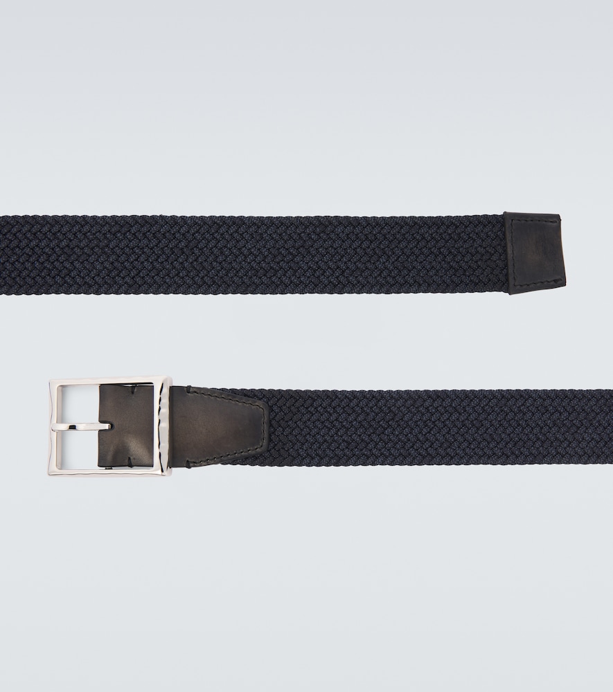  Berluti Berluti Leather-trimmed Belt 