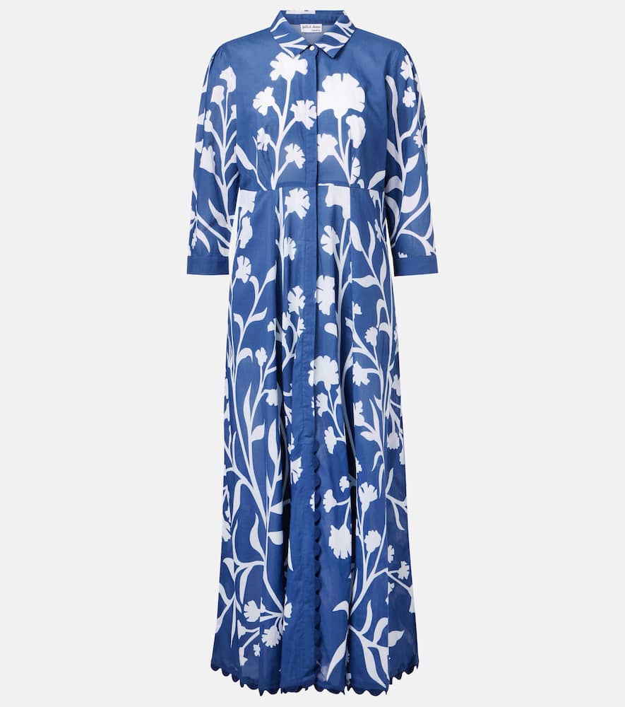 Printed cotton maxi dress