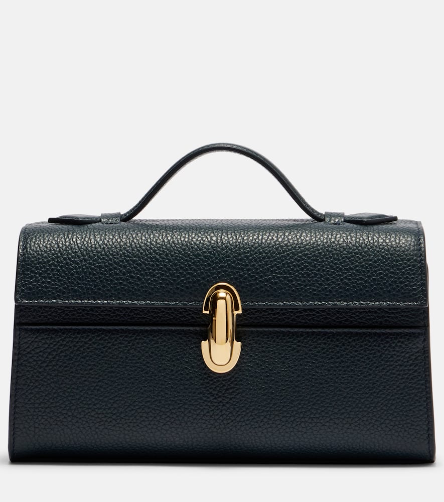 Symmetry leather tote bag
