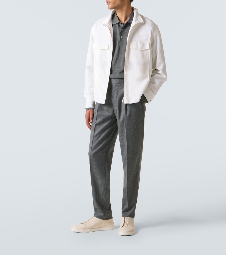  Zegna Zegna Wool Flannel Straight Pants 