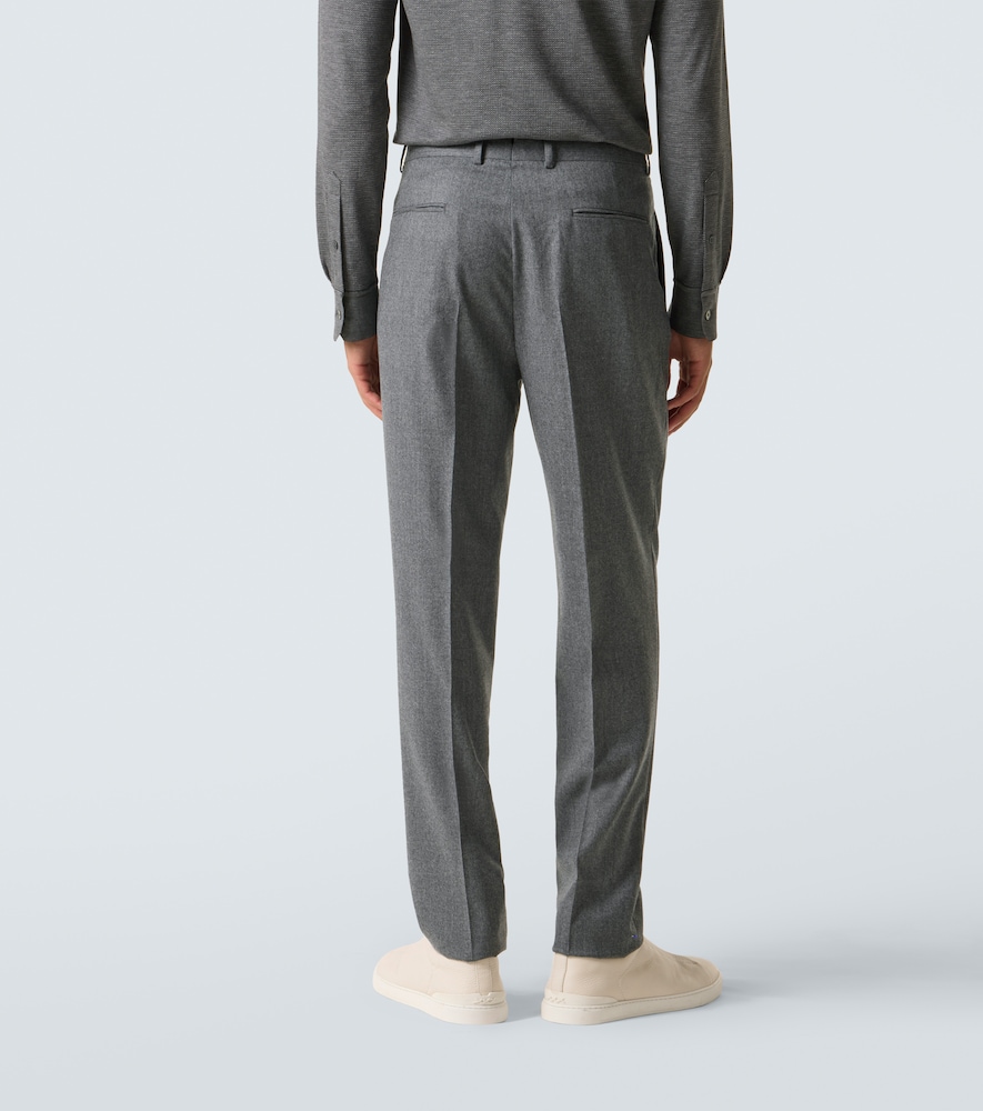  Zegna Zegna Wool Flannel Straight Pants 