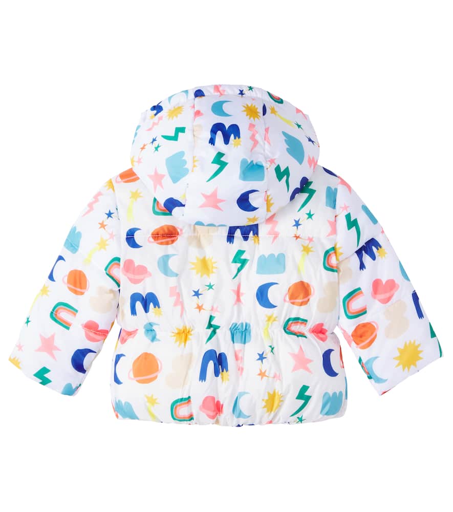 Fabula Fábula Baby Hooded Printed Puffer Jacket In White