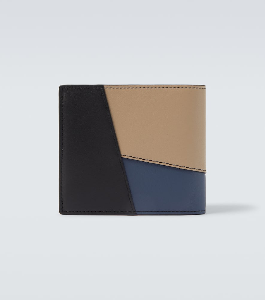 Loewe Puzzle Colorblocked Leather Bifold Wallet In Multi