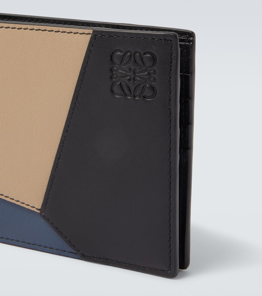 Loewe Puzzle Colorblocked Leather Bifold Wallet In Multi