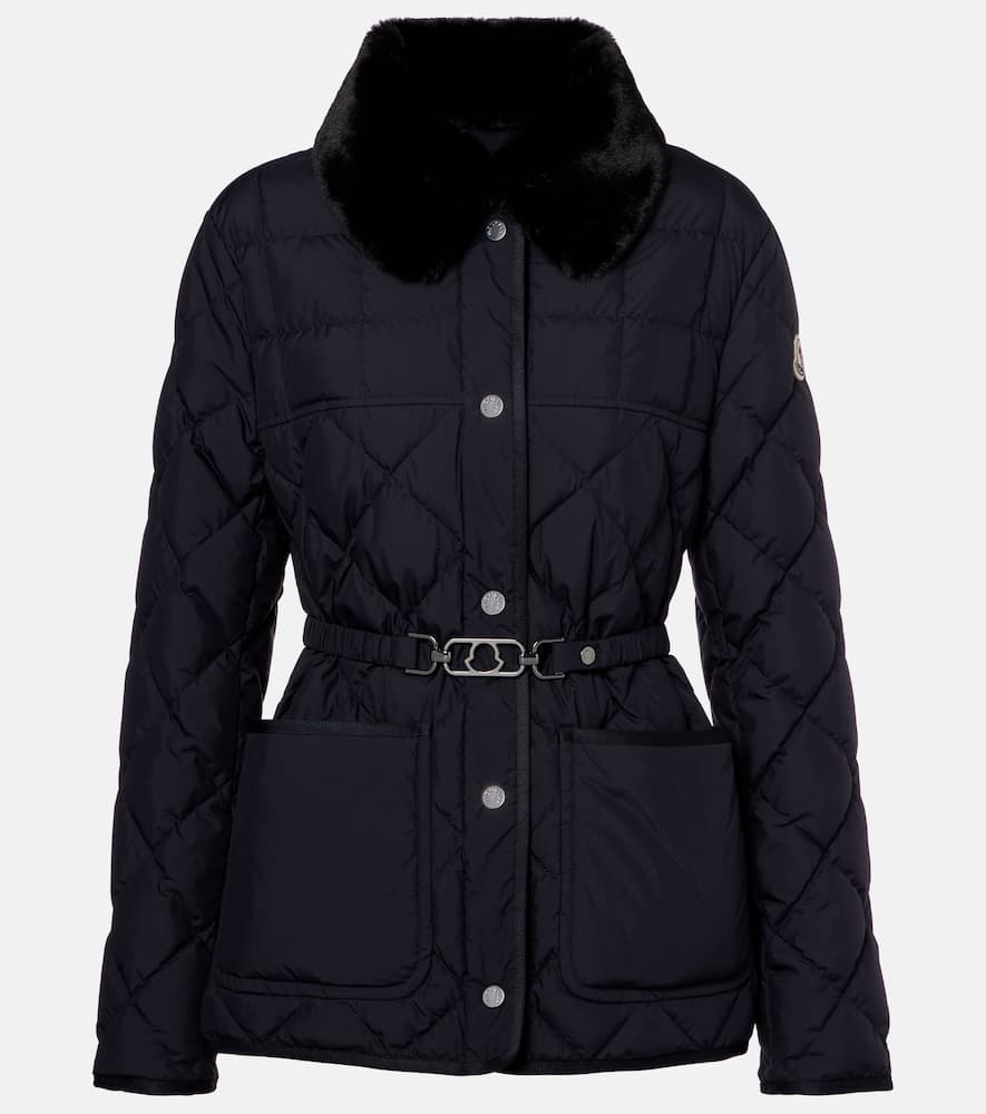 Cygne faux fur-trimmed down jacket
