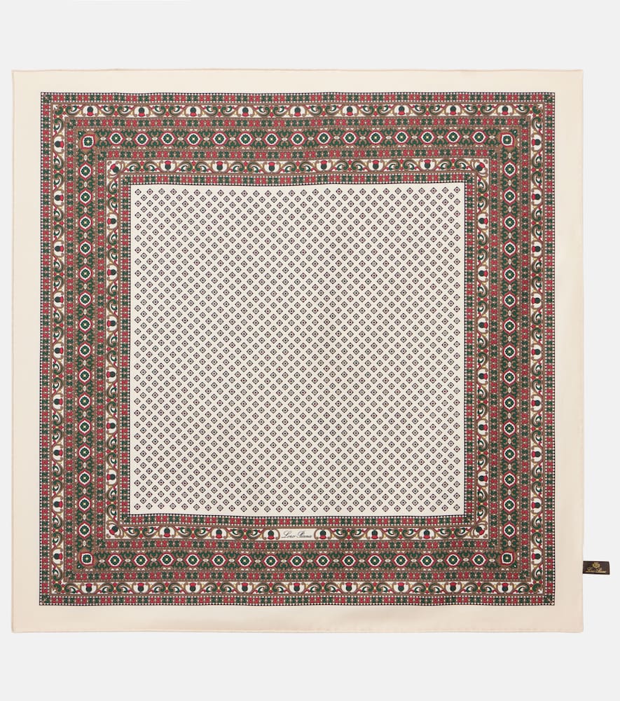Printed silk scarf