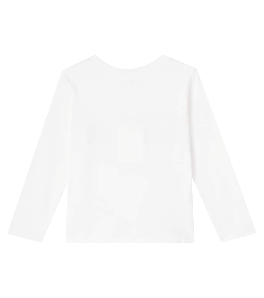 Chloé Logo Cotton Jersey T-shirt In White