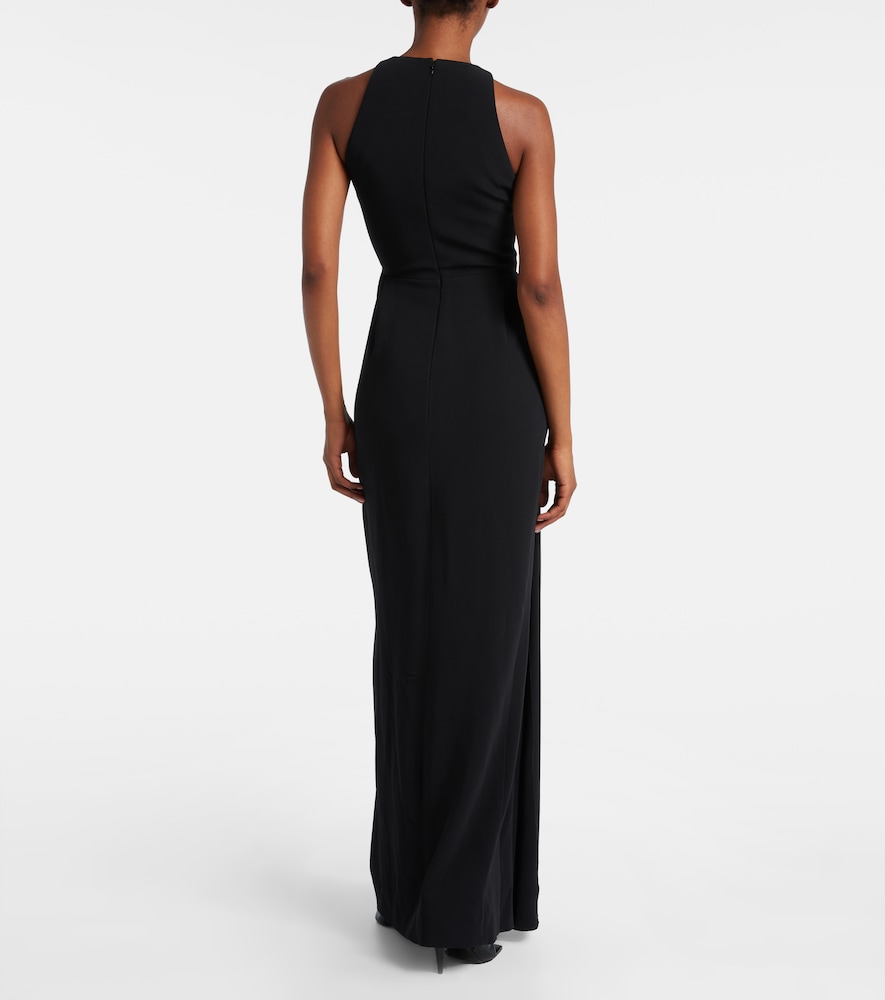  Givenchy Givenchy Vestido Largo Drapeado Con Escote Halter 