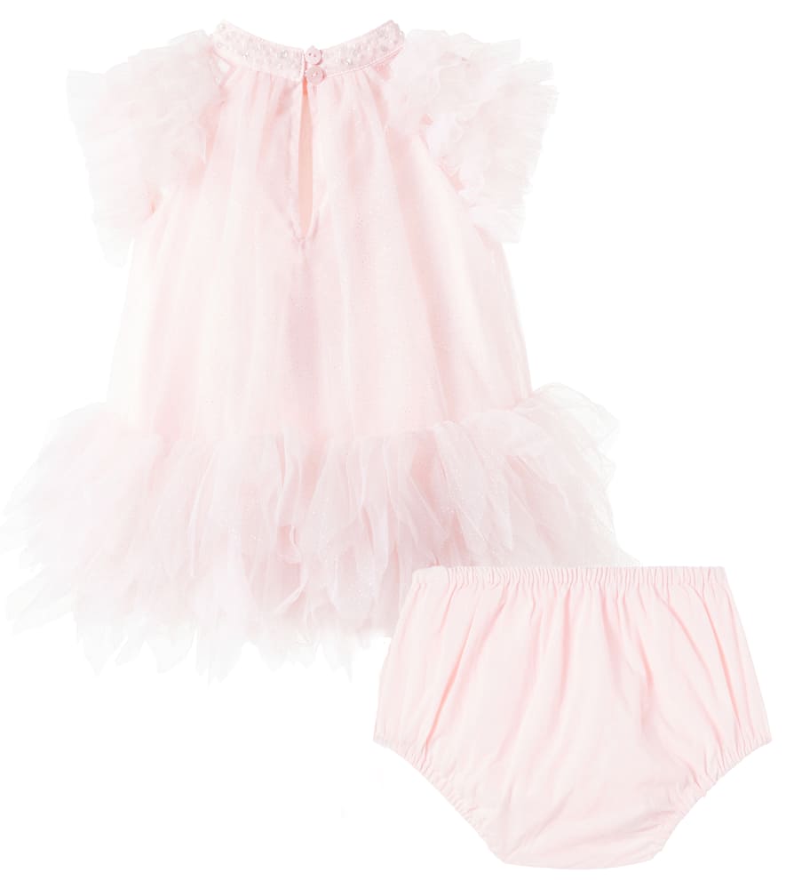 Tutu Du Monde Baby Abu Dhabi Dress And Bloomers Set In Pink