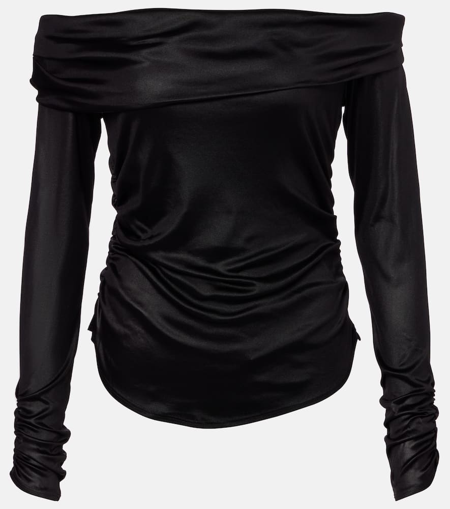 Isabel Marant Enesa Off-shoulder Top In Black